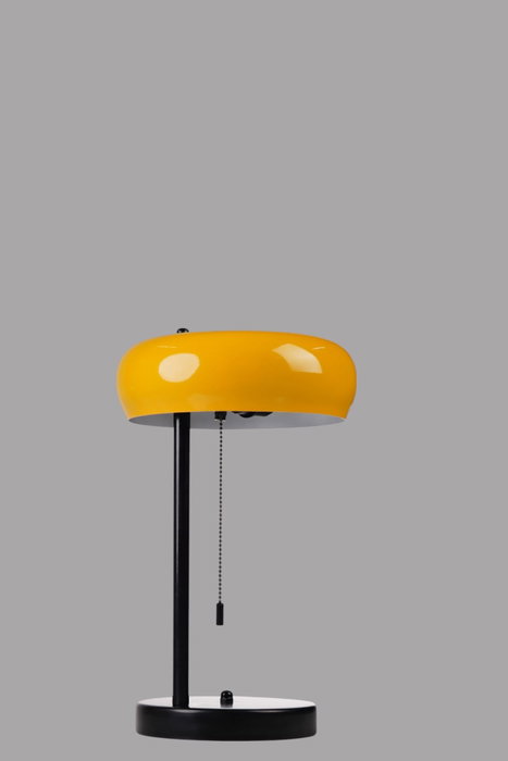 Opviq Lámpara de Mesa Mostaza y Negro 8896-2